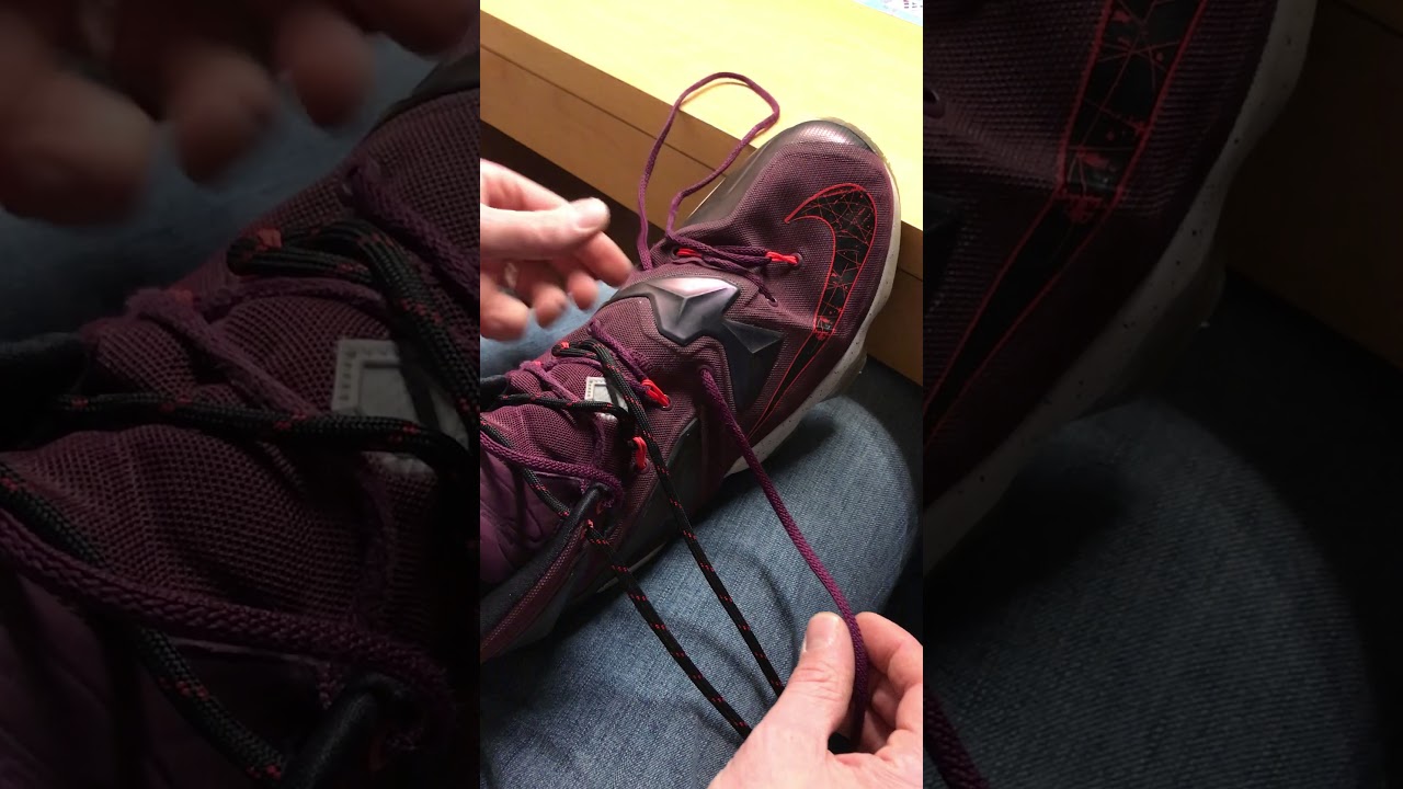 Change laces on Nike Lebron XIII the most easy way / Veters vervangen van Nike Lebron XIII