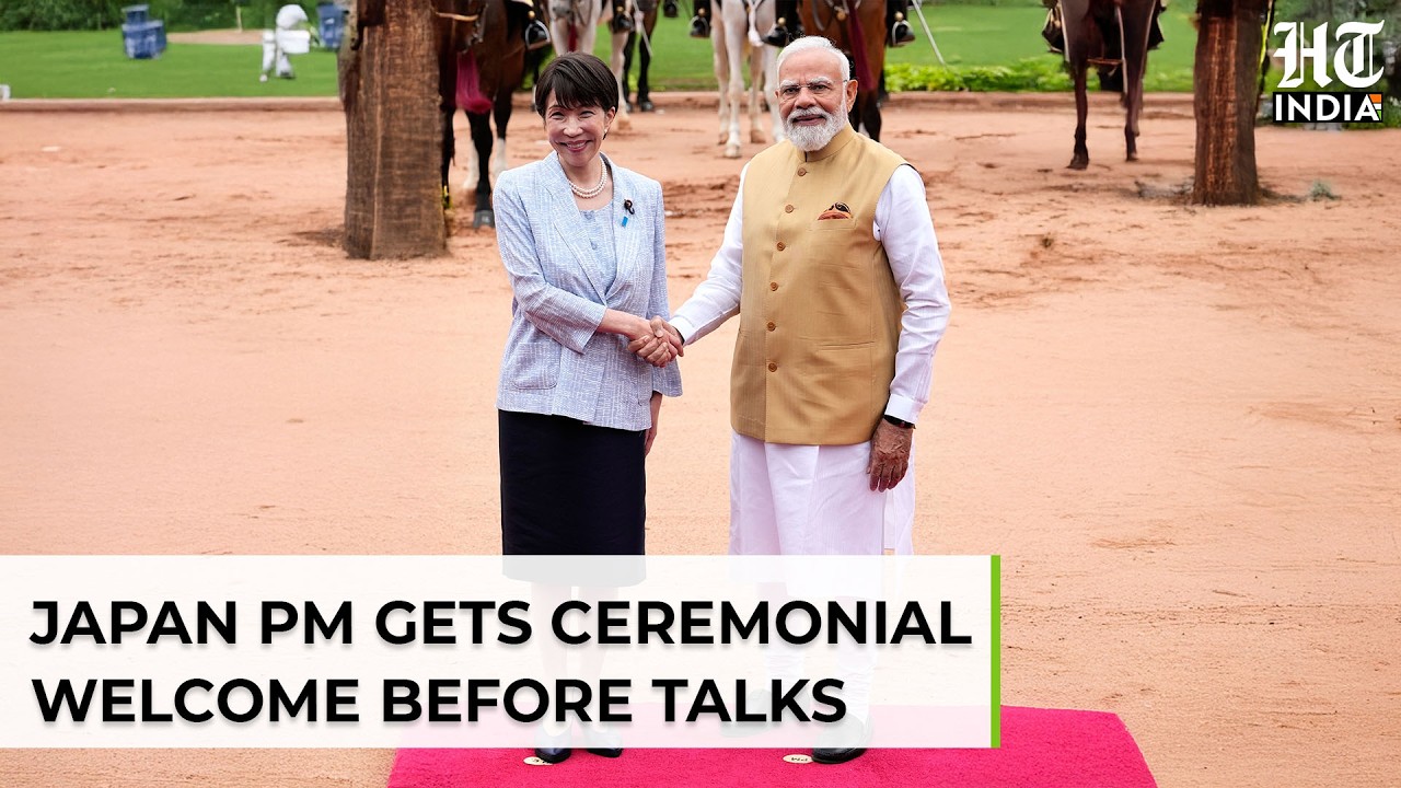 PM Modi Accords Japan PM Sanae Takaichi Ceremonial Welcome Ahead Of Bilateral Talks| India