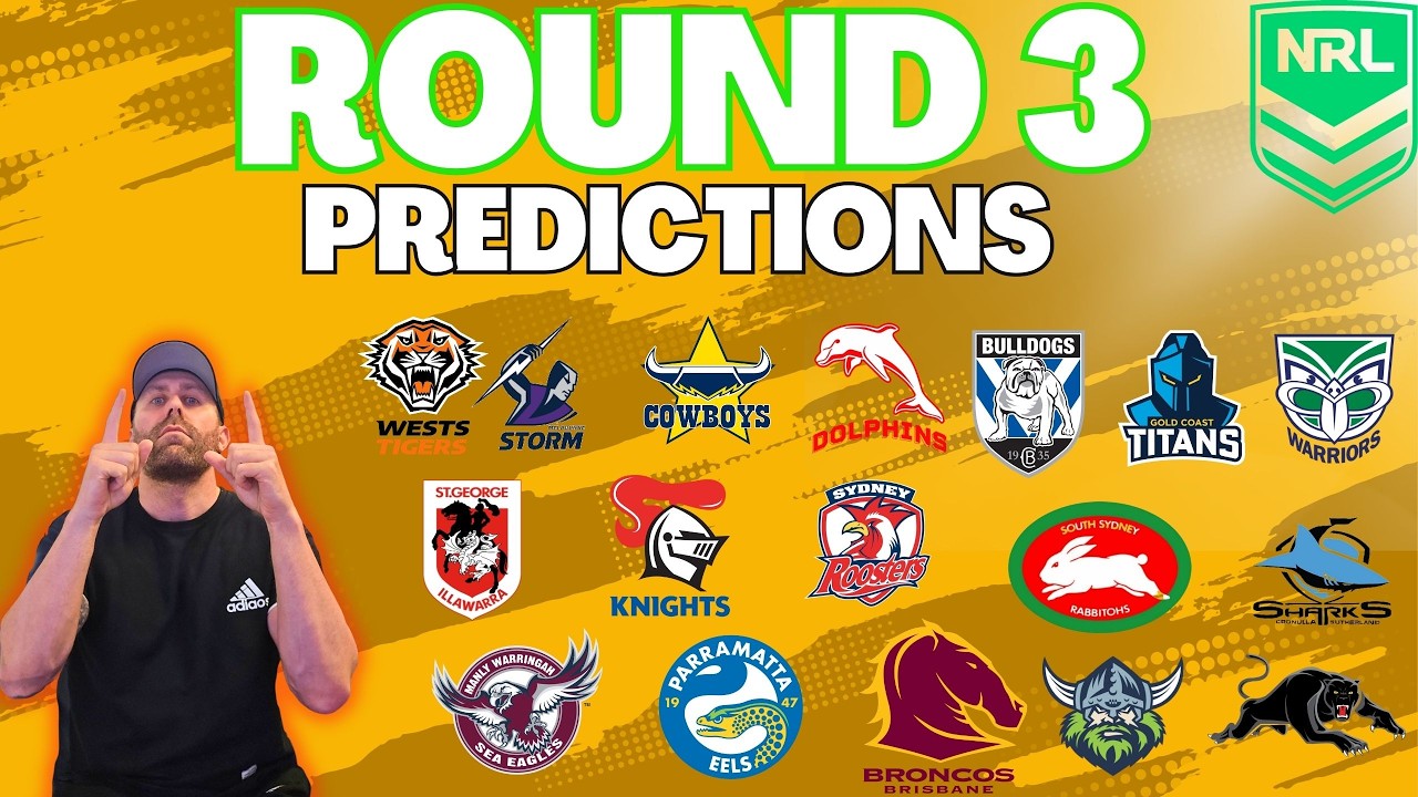 Прогнозы на 3-й тур NRL 2026 года 🏉