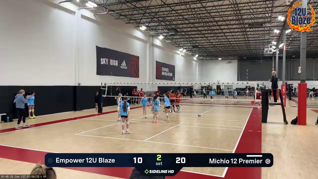 Empower 12U Blaze @ Michio 12 Premier (2026.02.08)