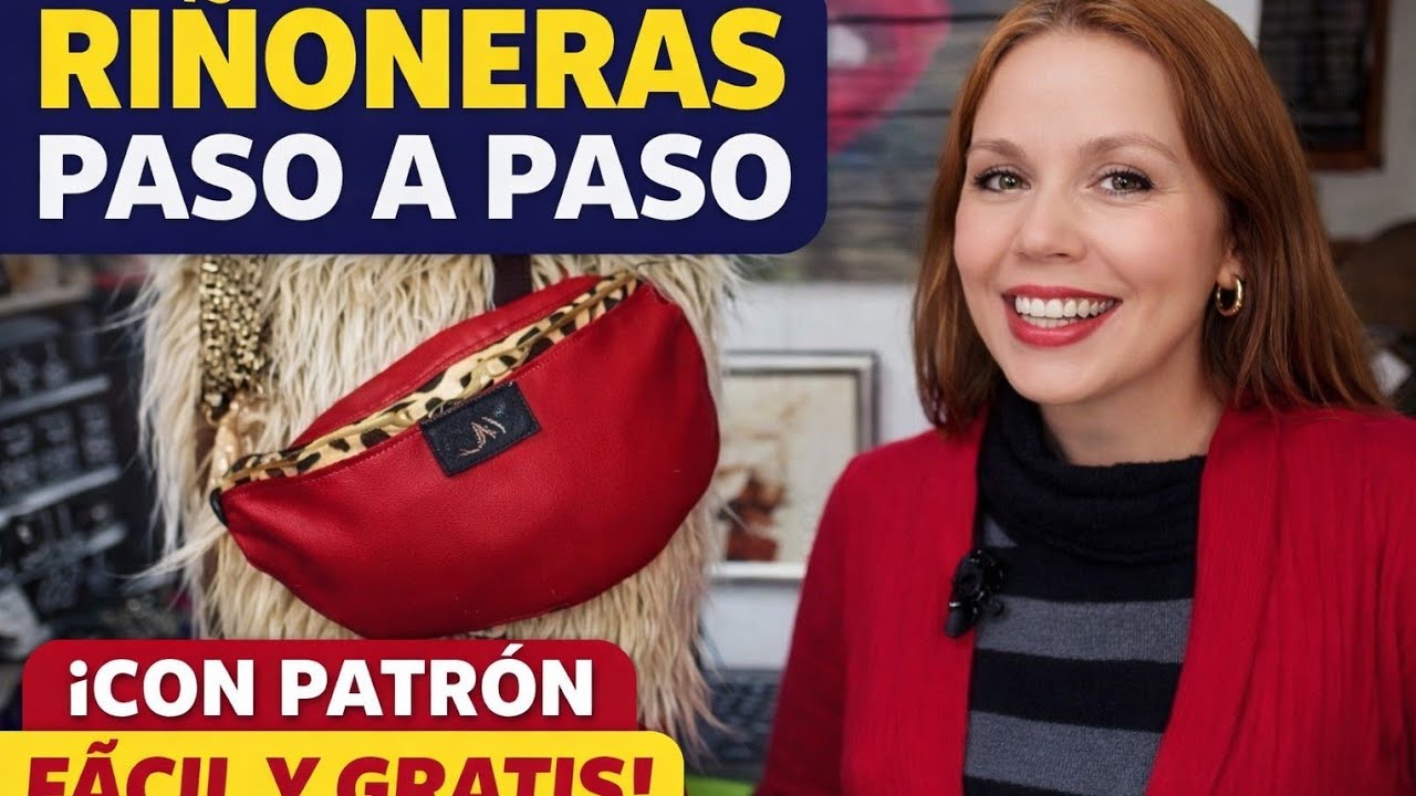 Cómo hacer riñonera patrón paso a paso Fácil 
