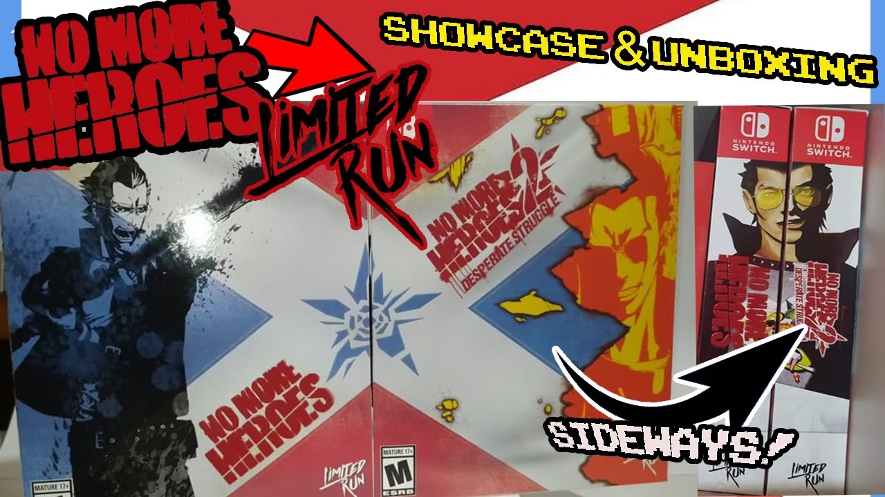 No More Heroes 1+2 Collector Editions - Showcase/Unboxing (LRG)