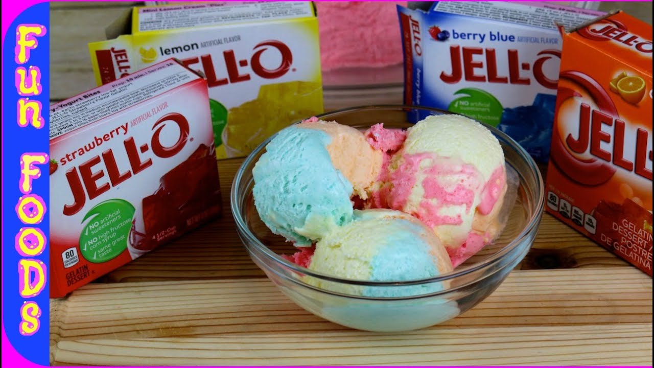 How to Make Jello Ice Cream Sherbet | Ice Cream Without a Machine