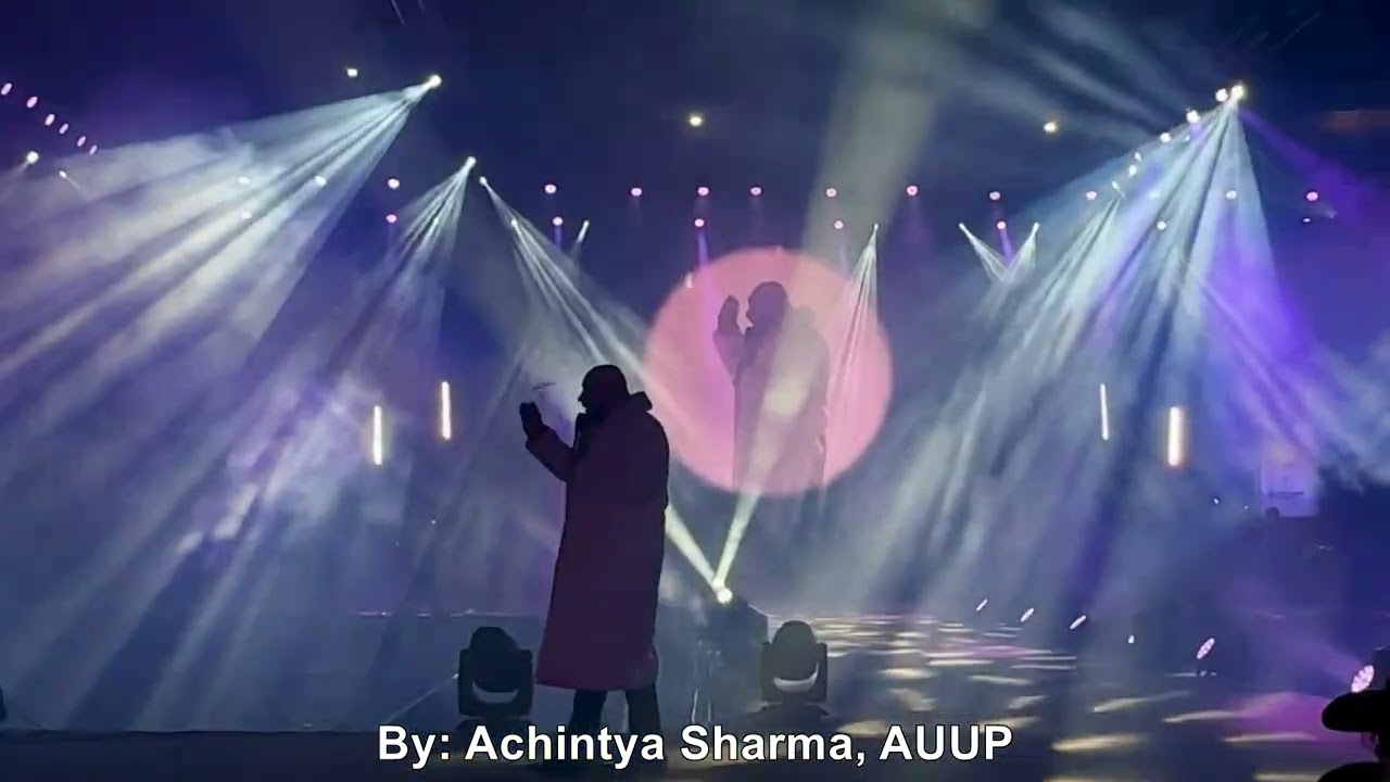 B Praak performing at Amity Youth Festival 2024 curtain raiser, Amity University, Noida Campus