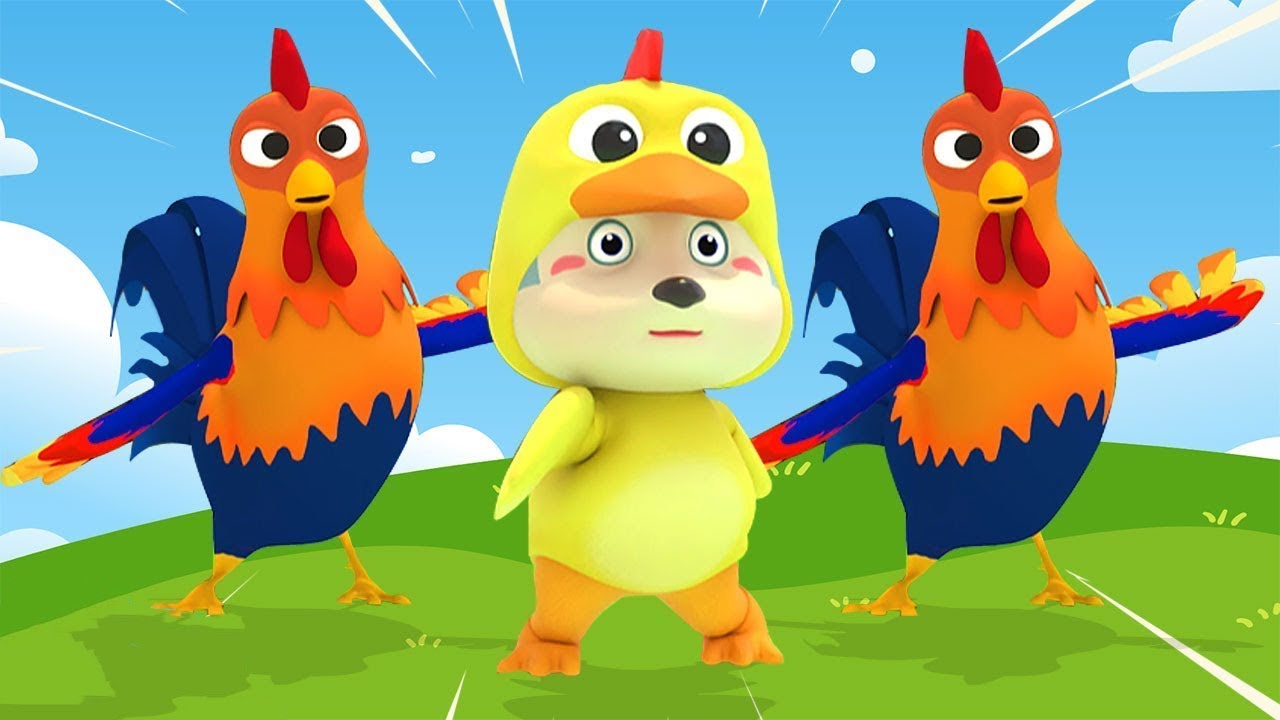 Đàn Gà Trong Sân 🐤 Nhạc Thiếu Nhi 🐥 Gà Chưa Biết Gáy Là Con Gà Con - Hoạt Hình Vui Nhộn Sôi Động 4K