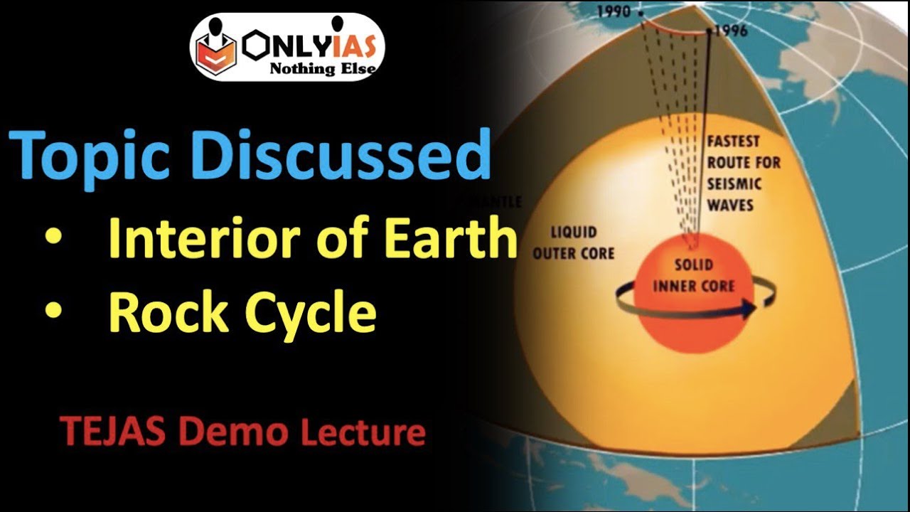 Interior of Earth & Rock cycle : Geography  for UPSC CSE 2022 || Demo Class from TEJAS || OnlyIAS