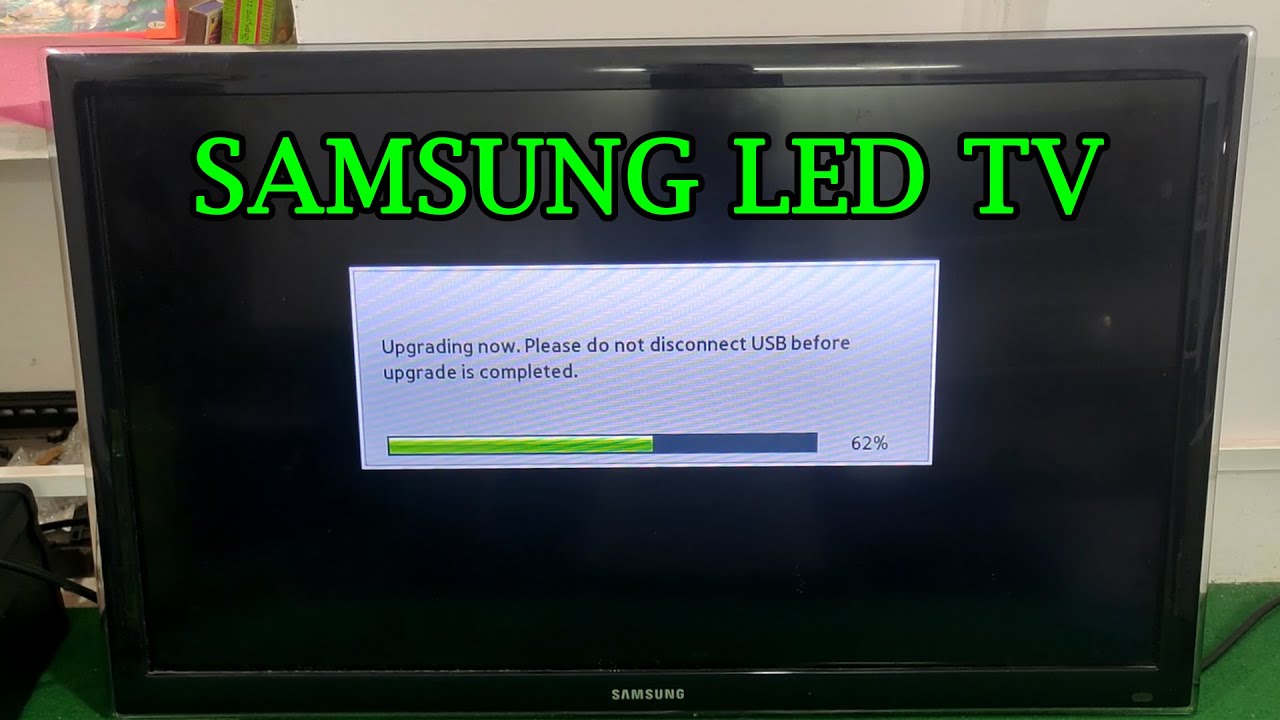 Полный процесс обновления программного обеспечения для смарт-телевизора Samsung Smart LED через U...