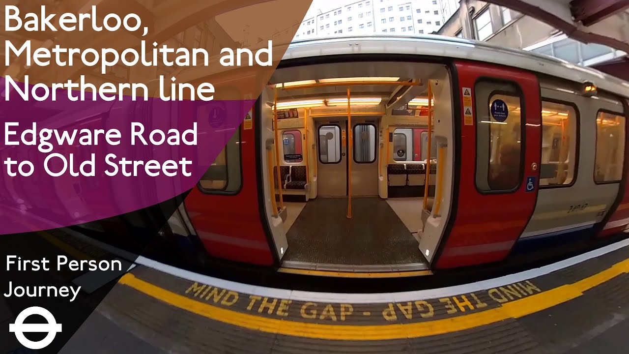 London Underground First Person Journey - Edgware Road to Old Street via Baker St. and King's Cross