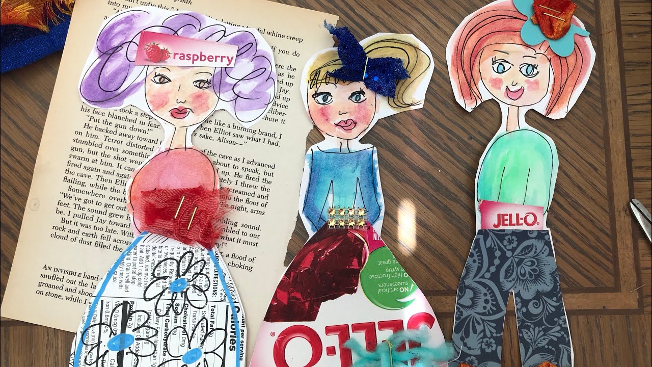 Trashy Paper Dolls - start to finish