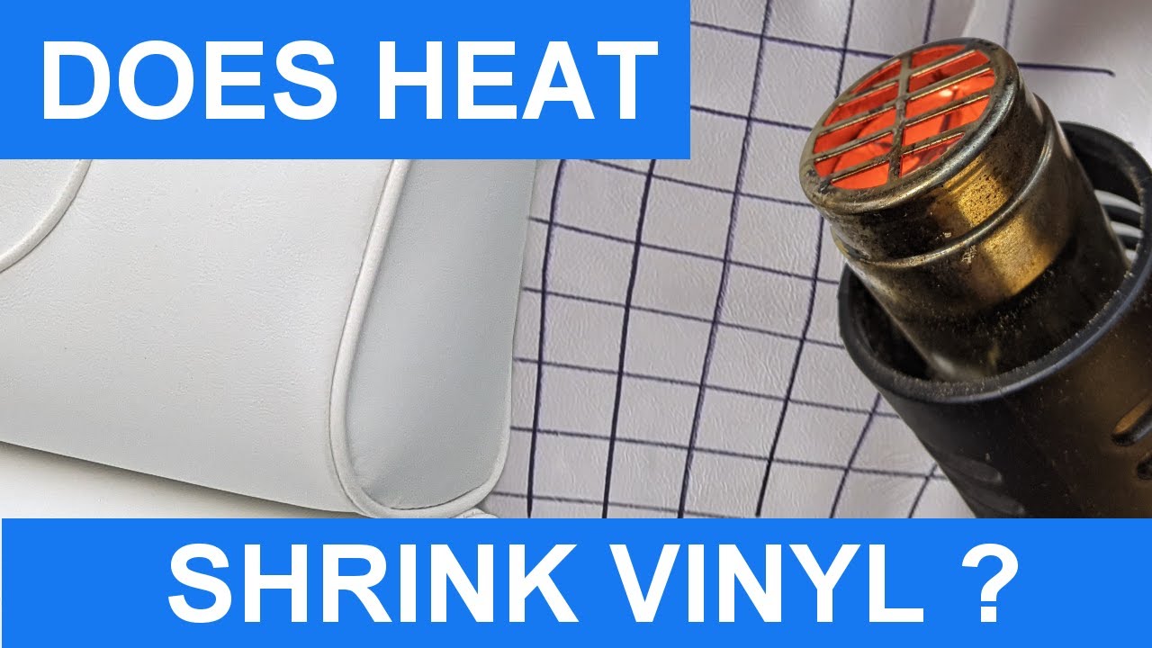 Does heat shrink vinyl? | Upholstery experiment for removing wrinkles from boat seats