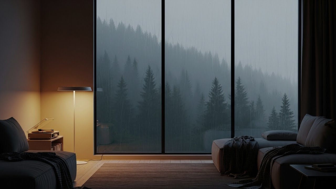 Calm Your Mind: Ultimate Rainy Night Bedroom Ambience for Anxiety Relief
