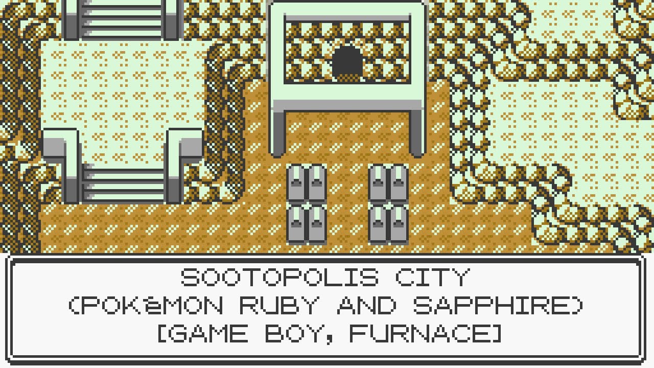 Sootopolis City (Pokémon Ruby & Sapphire) [8-bit, Game Boy]