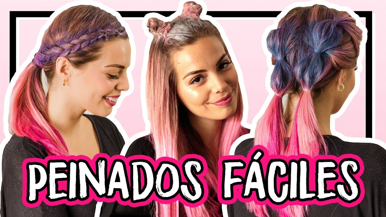 ¡PEINADOS FÁCILES Y BONITOS CON COLORES FANTASÍA! | Dolce Placard