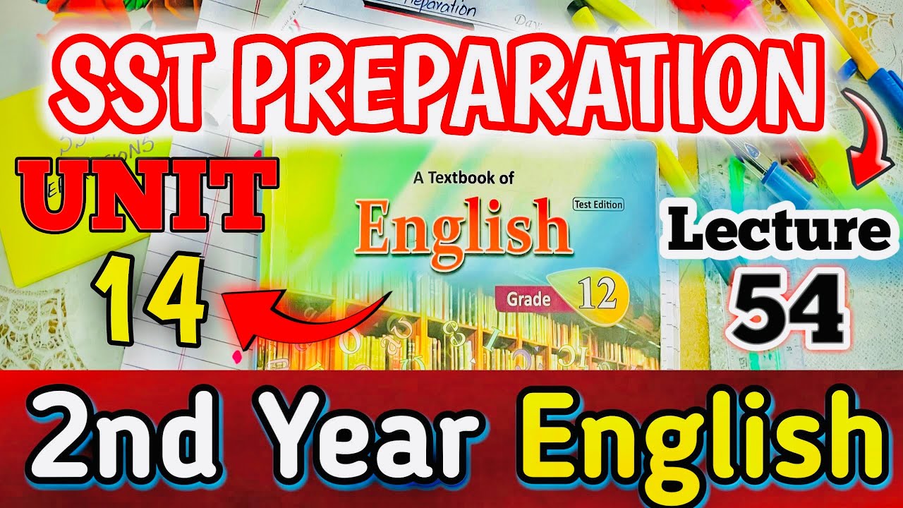 2nd year English | SST Preparation | Lecture 54