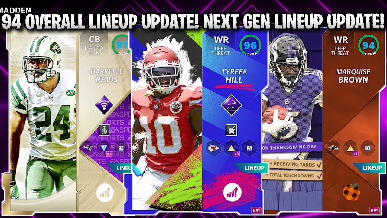 94 OVERALL LINEUP UPDATE! MY FIRST NEXT GEN MADDEN 21 LINEUP UPDATE! | MADDEN 21 ULTIMATE TEAM