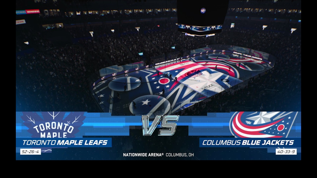 Nhl February madness round 32 Game 13 Toronto Maple Leafs Vs Columbus BlueJackets