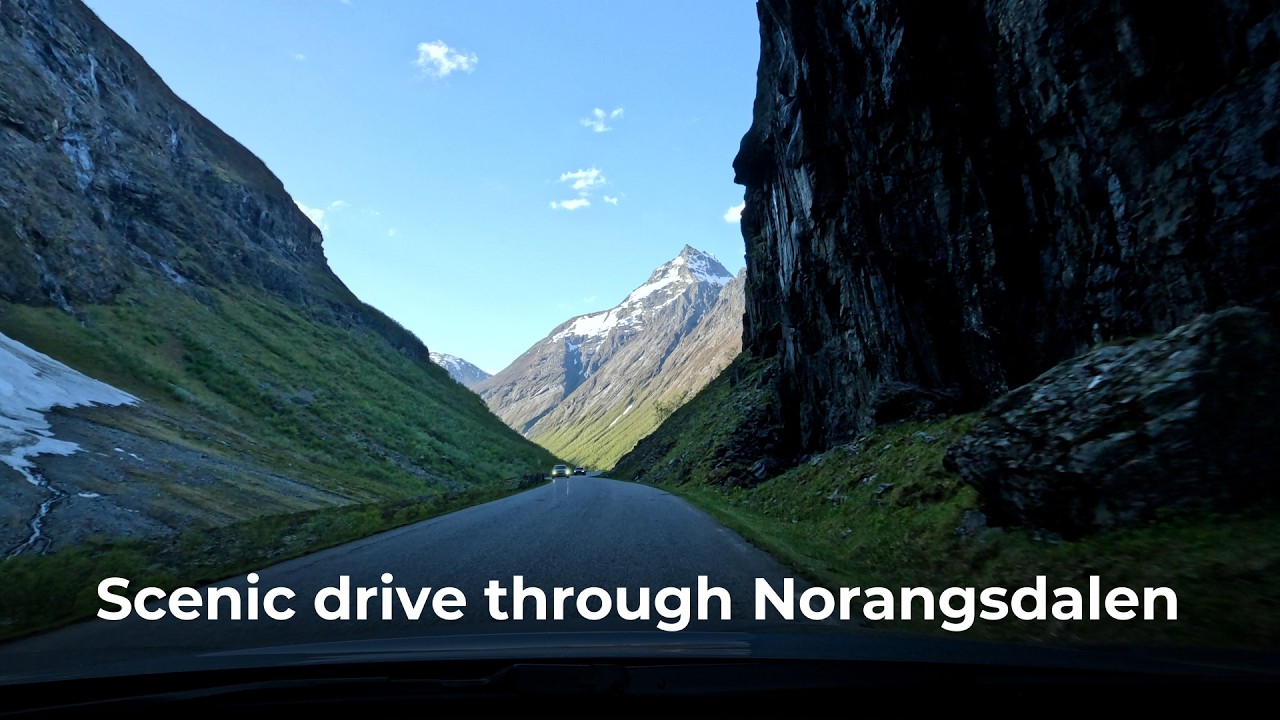 Scenic drive through Norangsdalen | Driving Norway in Real Time 4K 50FPS