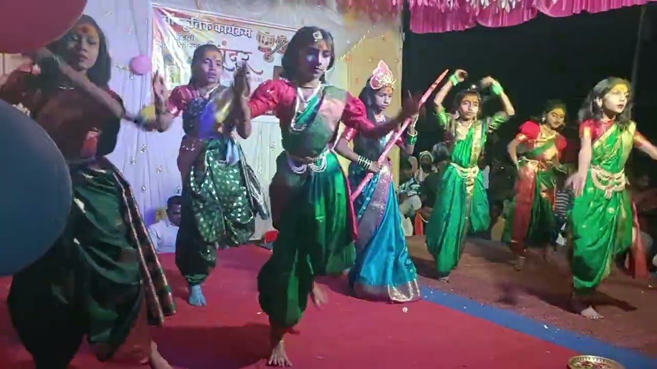 अंबाबाईचा गोंधळ.... सांस्कृतिक कार्यक्रम जिल्हा परिषद शाळा तरोडा