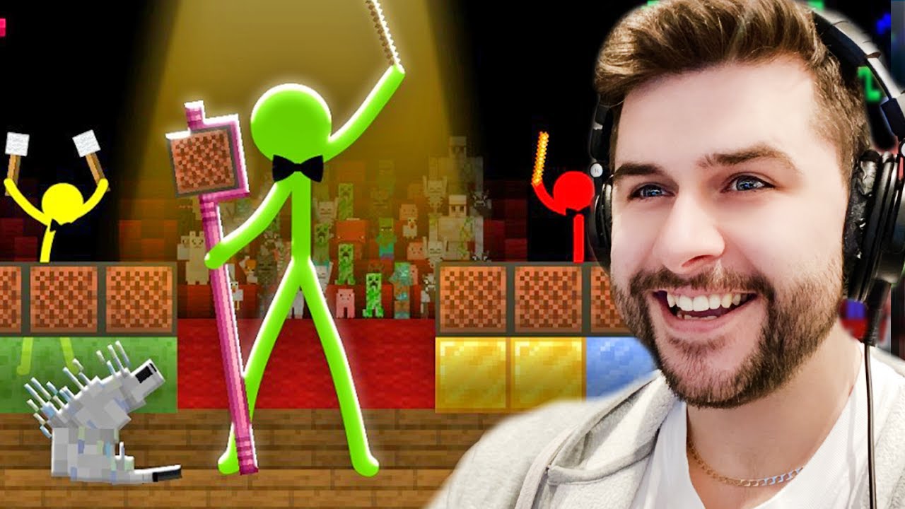 REACTING TO NOTE BLOCK CONCERT! Animation Vs Minecraft Episode 35 Stickmen Vs Silverfish!