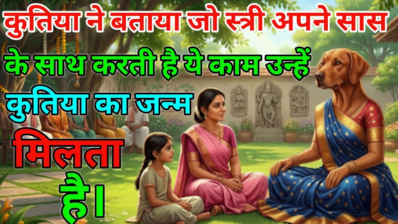 कुतिया ने बताया जो स्त्री अपने सास के साथ करती हैं ये 2 काम उन्हें कुतिया का जन्म मिलता है ।