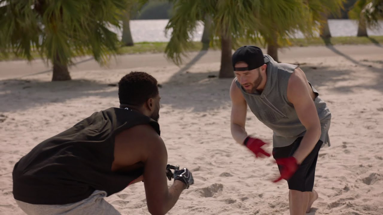 Ballers Season 2 Finale - Ricky Jarret catching with Patriots Julian Edelman & Danny Amendola