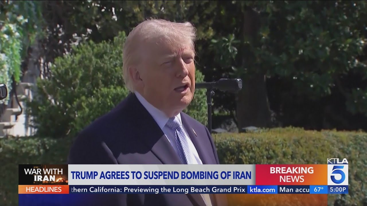 Trump agrees to suspend attacks on Iran for 2 weeks