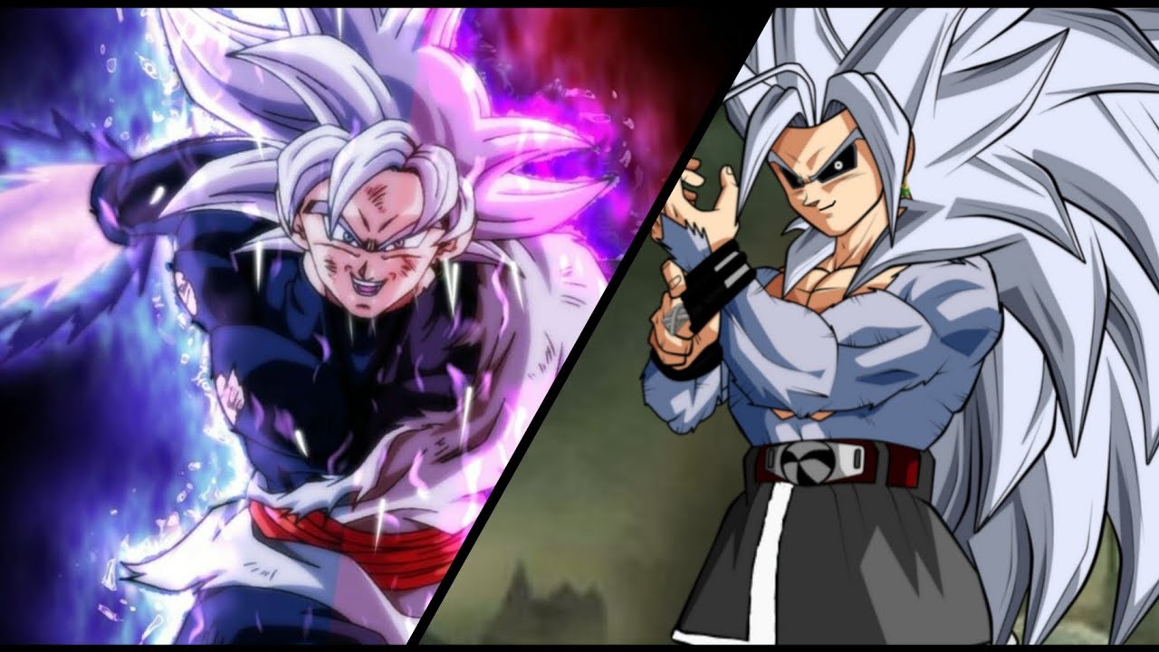 Goku Black Ultra Instinto Dominado VS AF Goku Black SSJ5 DBZ TTT