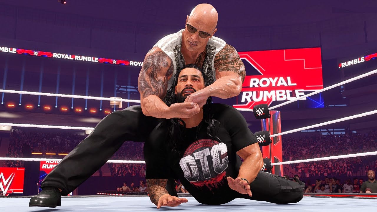 The Final Boss Rock Enters Royal Rumble At No.1 | WWE 2K24