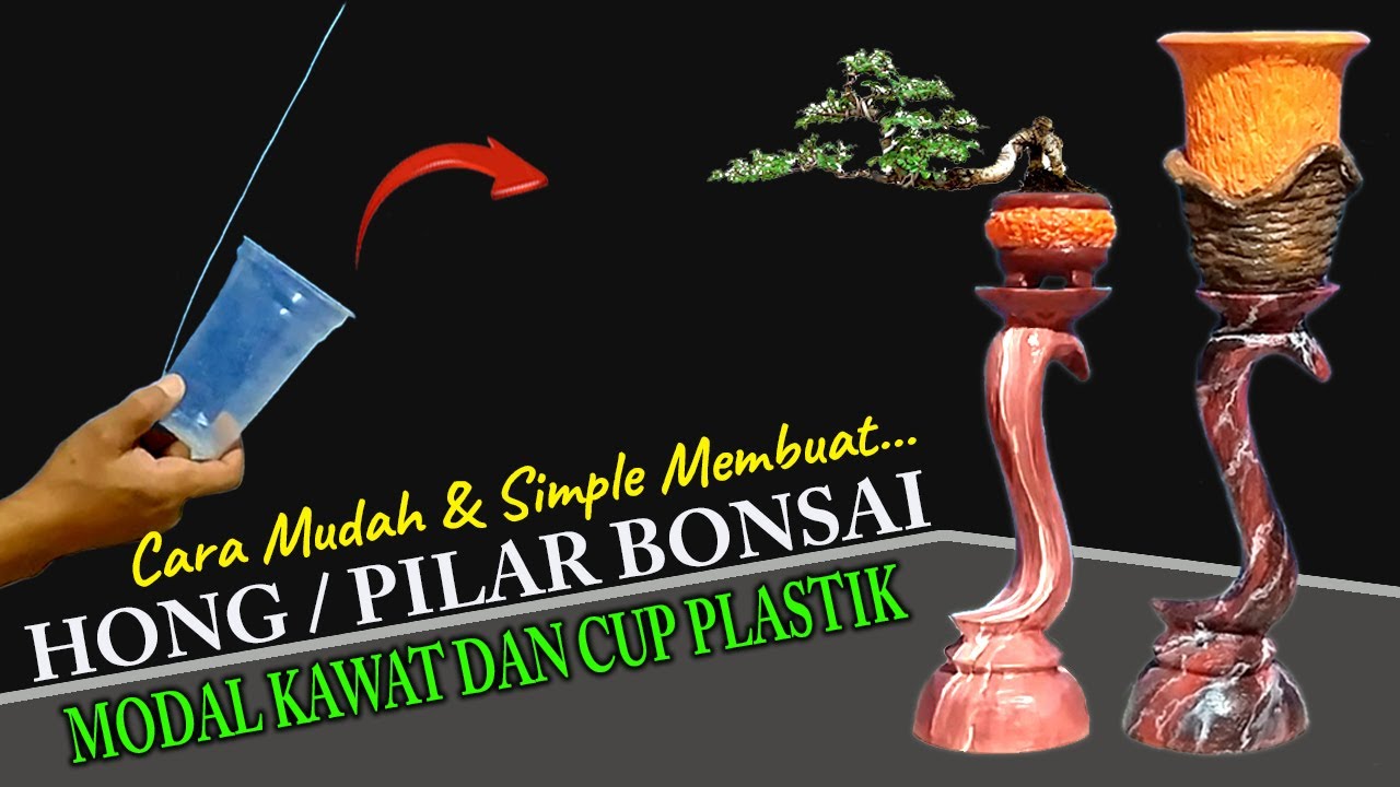 CARA MUDAH MEMBUAT HONG/PILAR BONSAI MAME II #diy #kerajinan #unique #idekreatif  #barangunik
