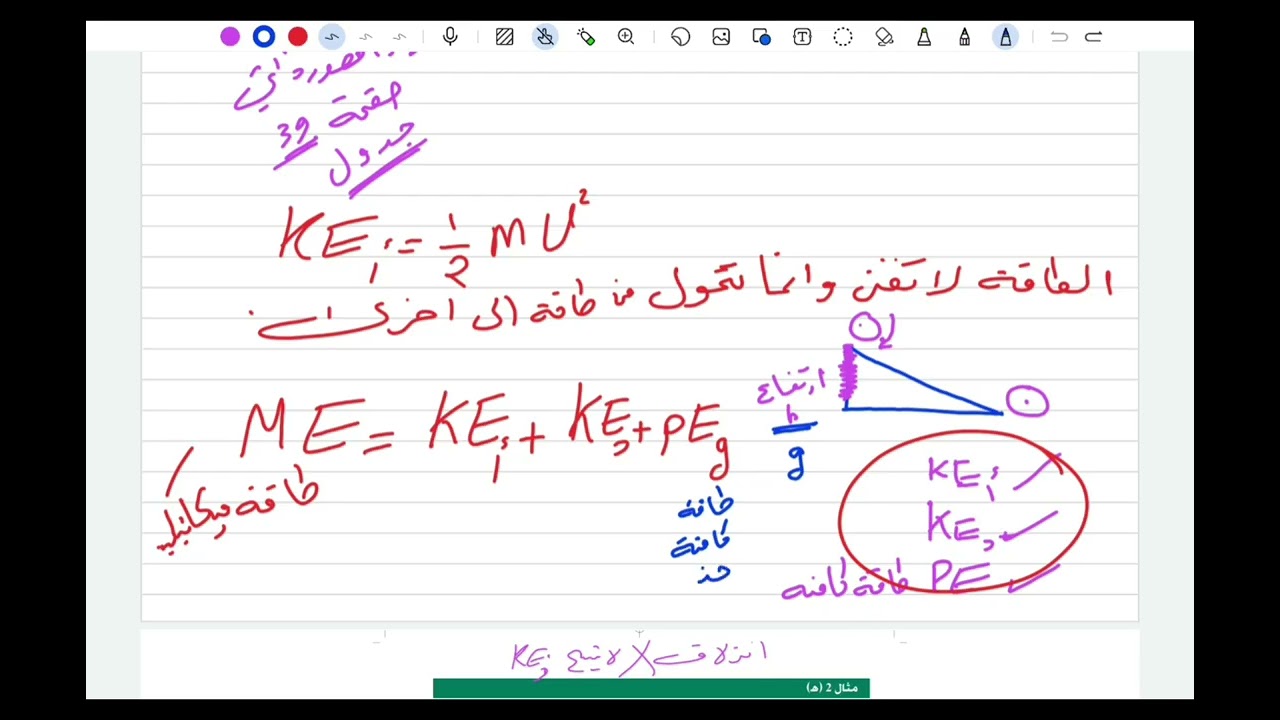  المحاضرة الخامسة/ الطاقة الحركية الدورانية