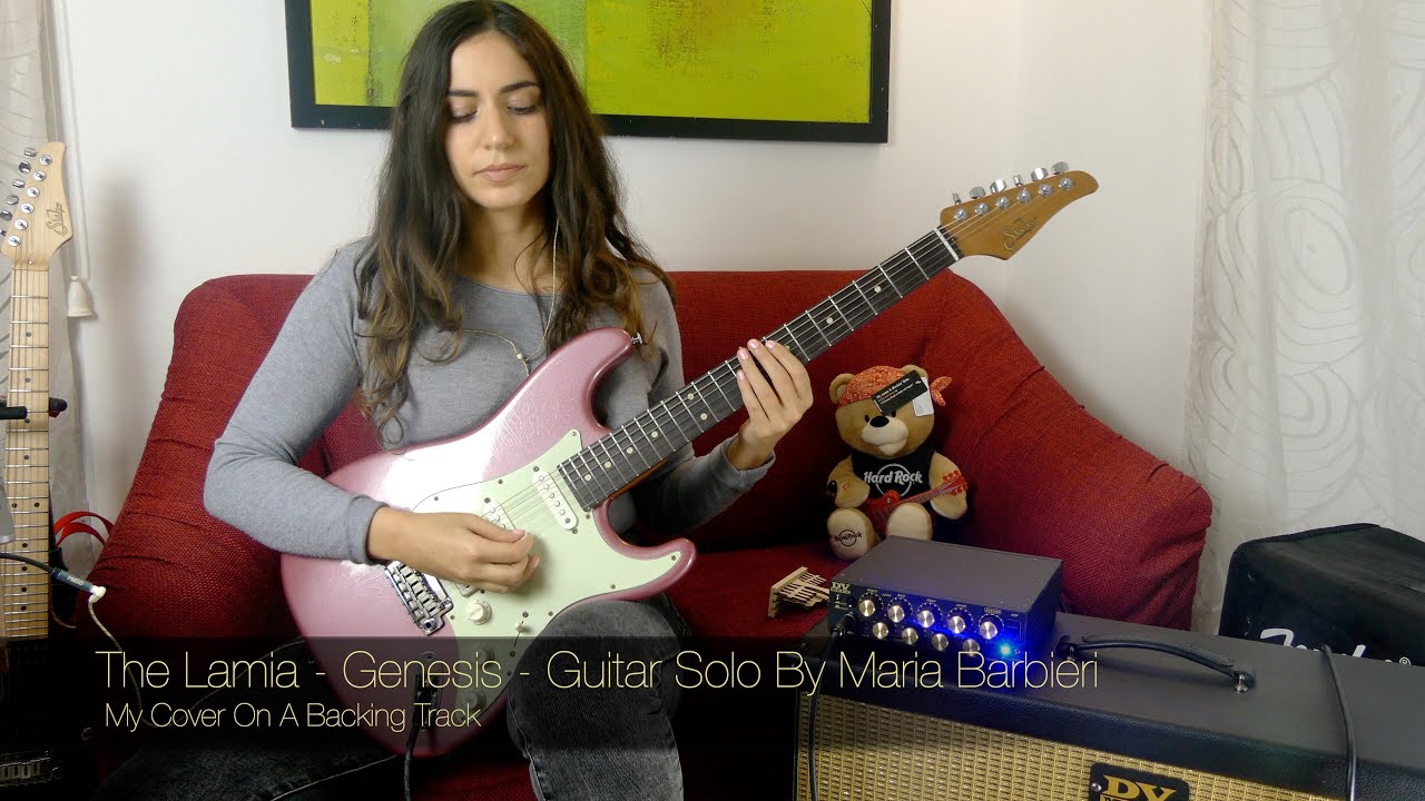 The Lamia - Genesis - Guitar Solo By Maria Barbieri (On A Backing Track)