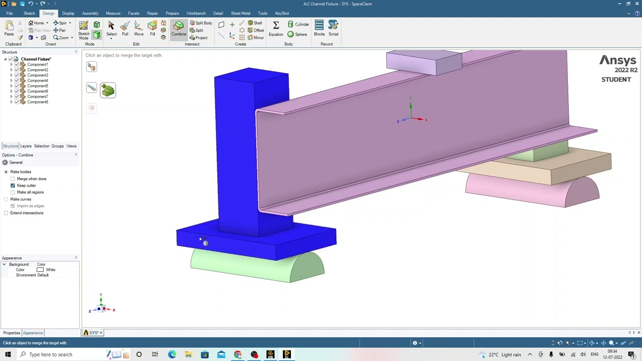 ANSYS Complete Course | 06. Spaceclaim Create & Edit Geometry