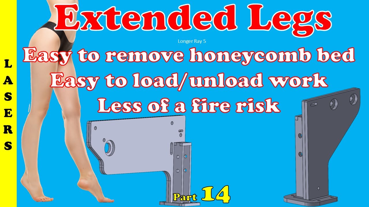 Diode Laser Longer Ray5 Extended Higher Thin Legs Front Loading Speed Loading, Easy Clean Up.