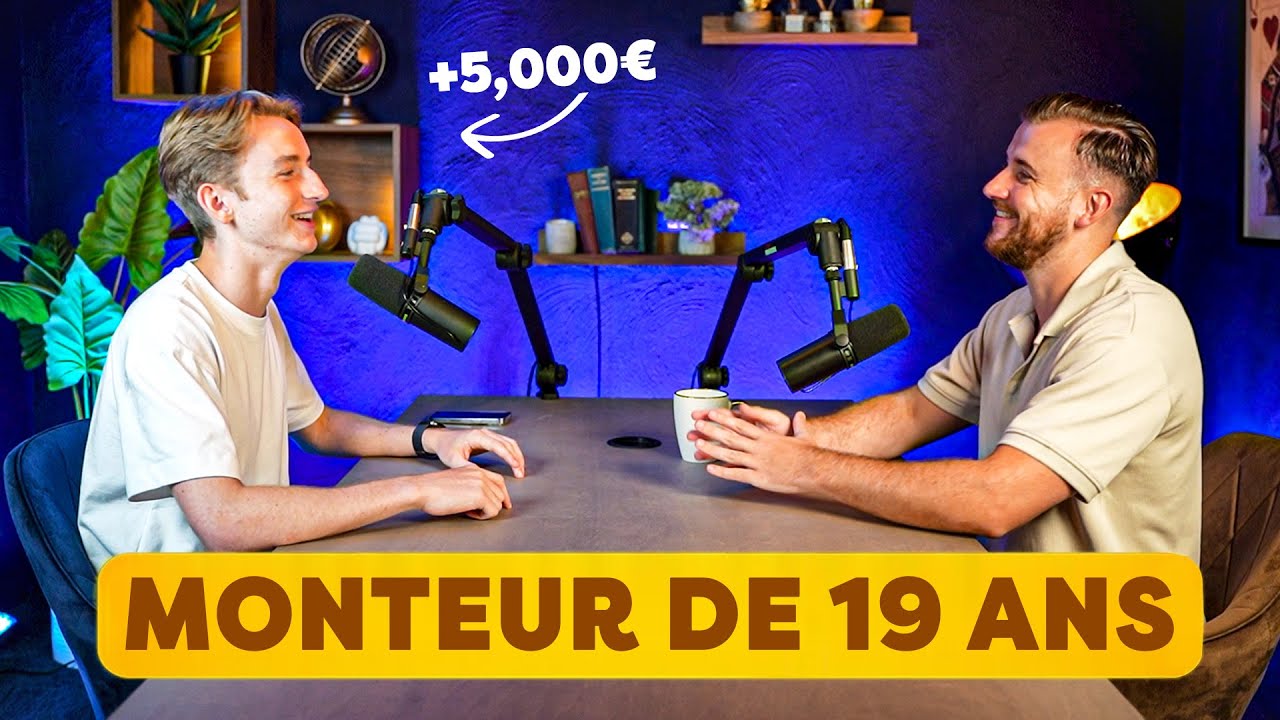 +10,000€ par mois À 19 ANS GRACE AU MONTAGE ! Interview monteur vidéo !