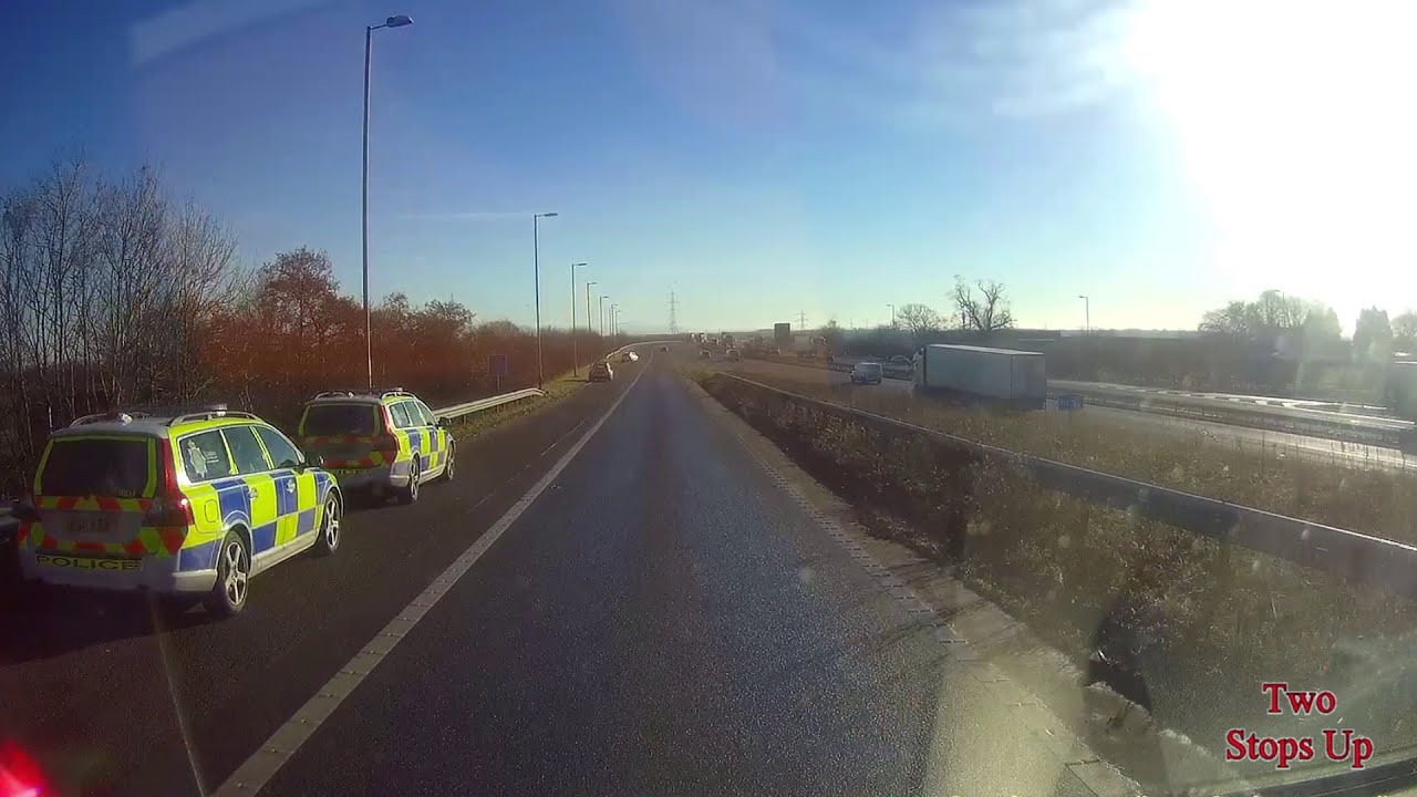 Rolling Road Block M74 / M6 Junc