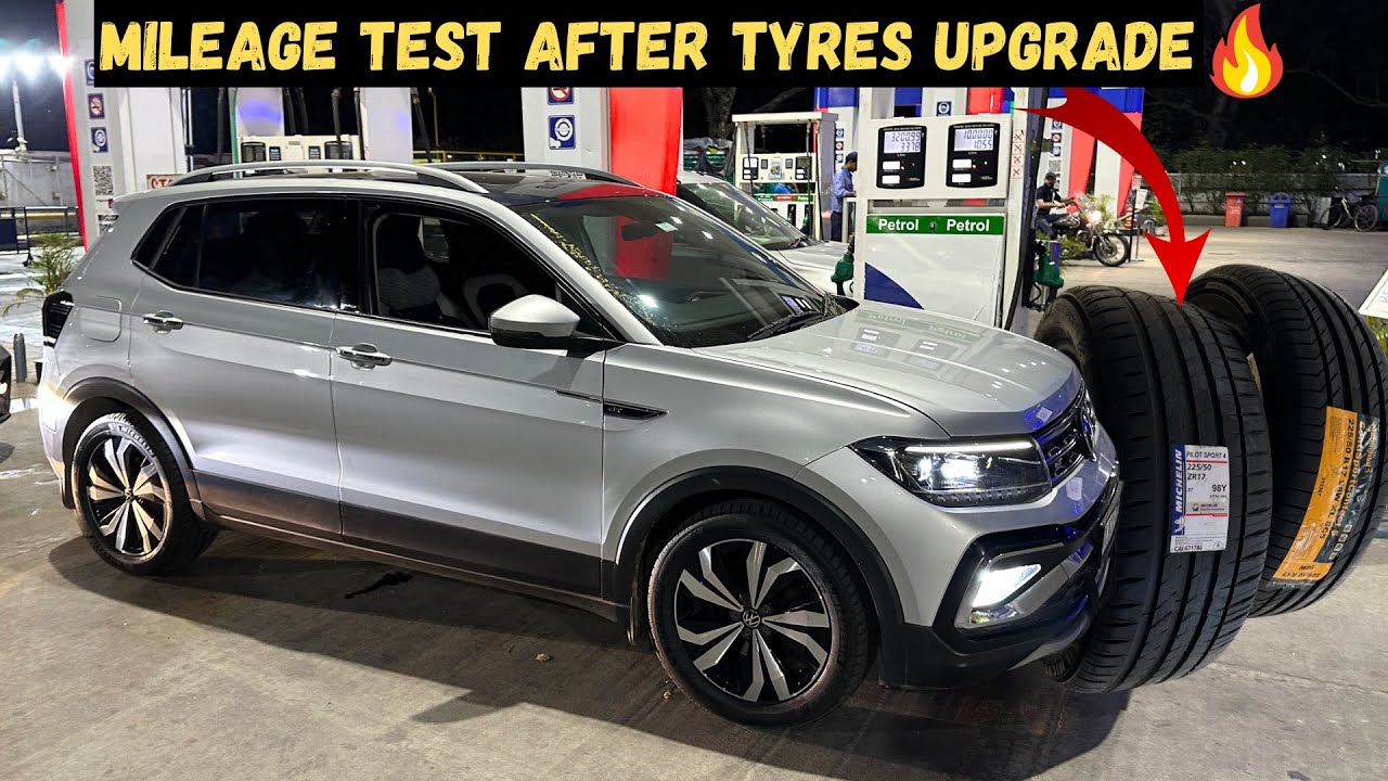 Volkswagen Taigun GT Mileage Difference After Tyres Upgrade…