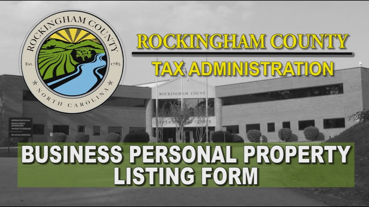 Business Personal Property Listings Tutorial