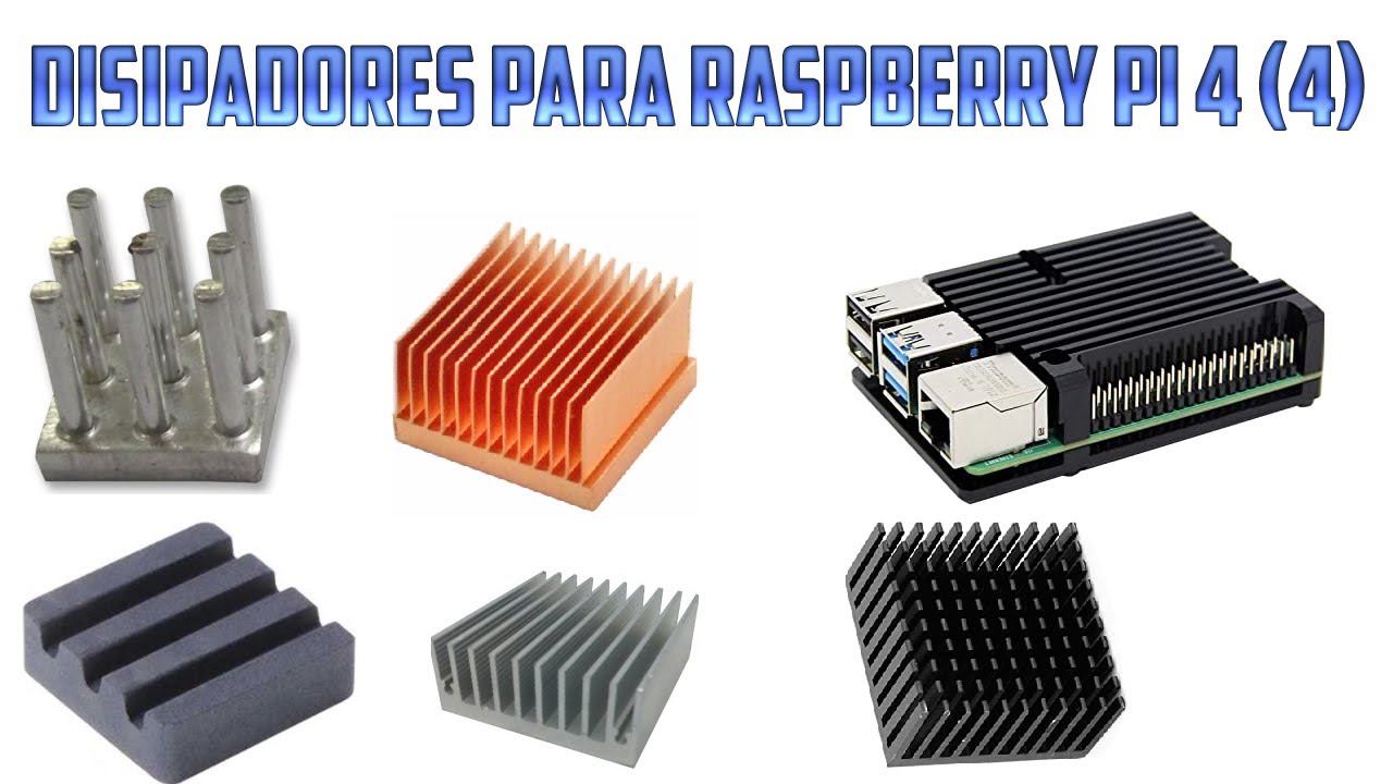Disipadores pasivos para Raspberry Pi 4 (4)