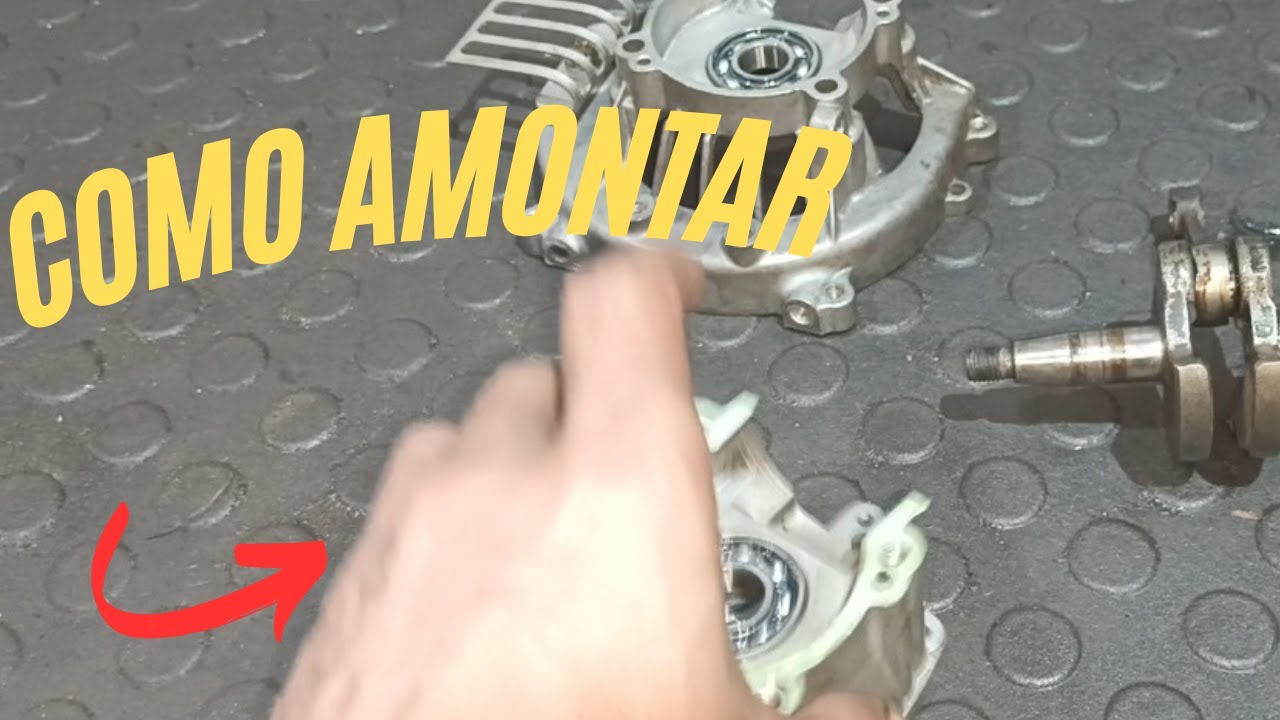 como amontar virabrequinho e rolamentos husqvarna 226