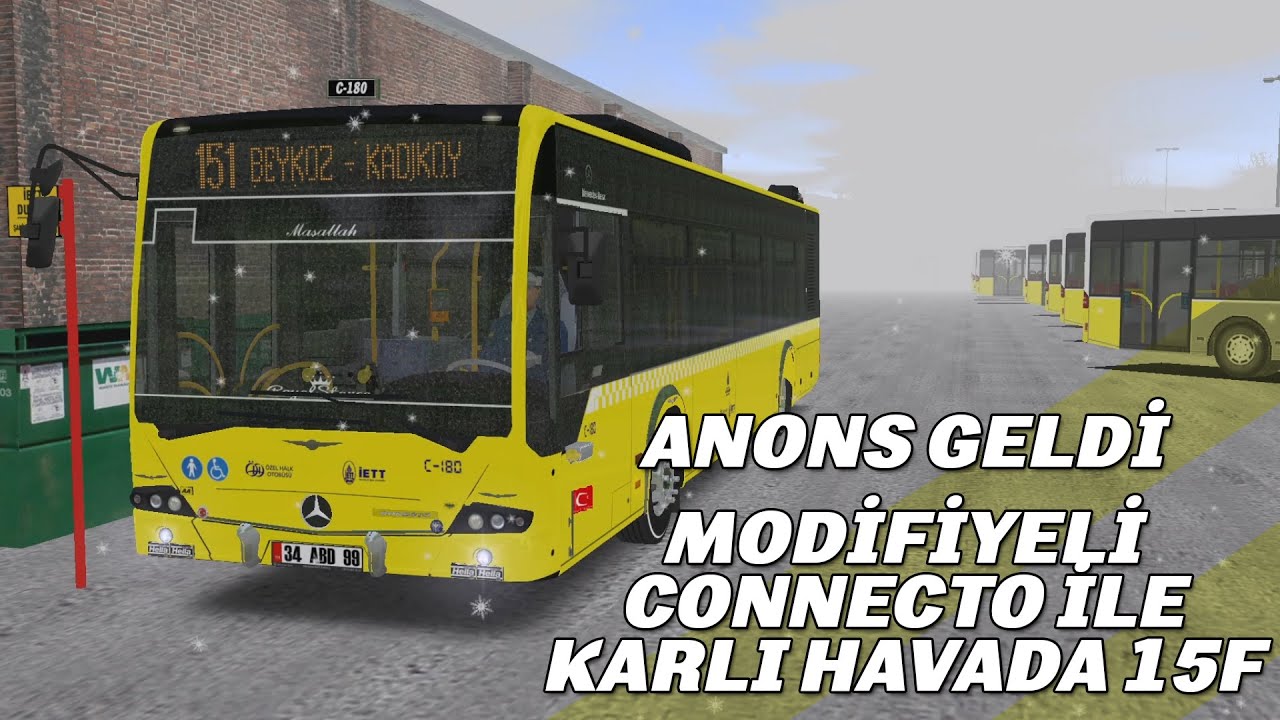 OMSİ 2 KARLI HAVADA ZORLU SEFER CONNECTO İLE BEYKOZ HARİTASI