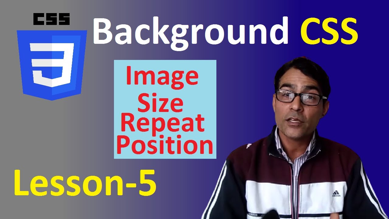 Background image in CSS | CSS lesson - 5 | Background property and value in CSS