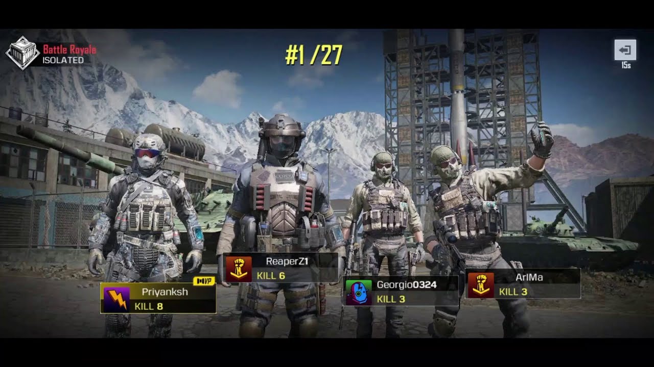 COD Mobile #1 Battle Royale Winner 20 Team Kills on Samsung galaxy s10 3rd person
