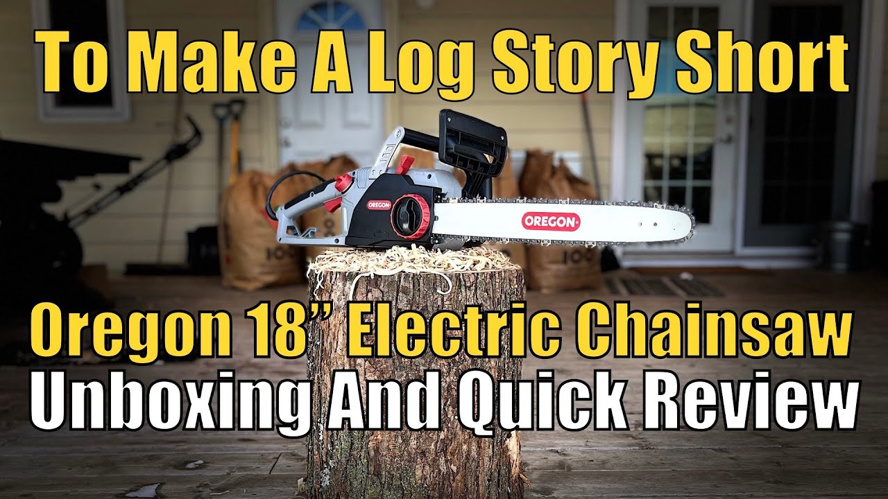 Oregon CS 1500 Self Sharpening Chainsaw Review For Wood Turners