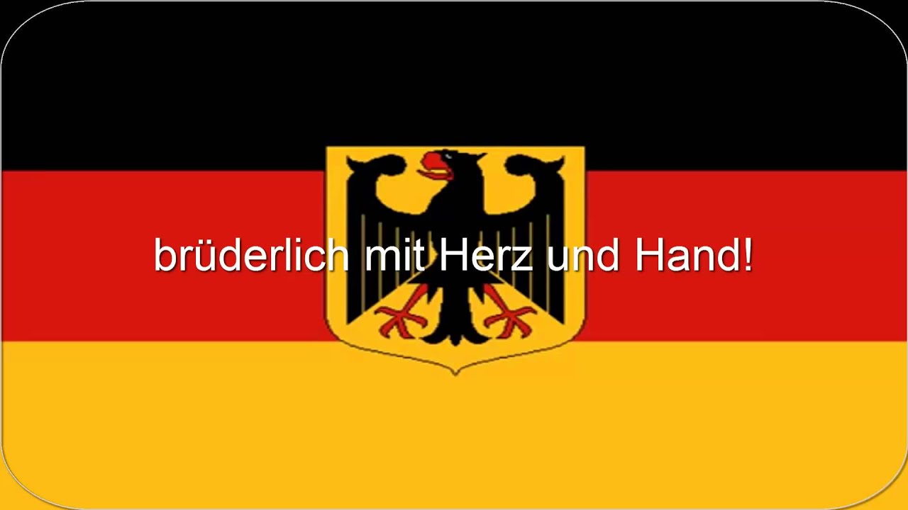 Deutsche Nationalhymne mit Gesang und Text