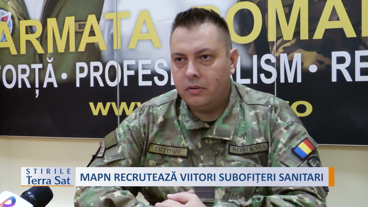 MAPN RECRUTEAZĂ VIITORI SUBOFIȚERI SANITARI
