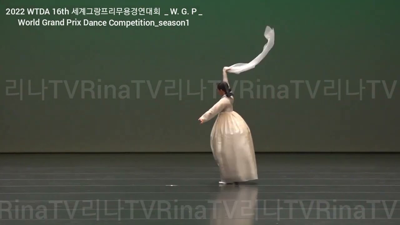 2022WTDA16th세계그랑프리무용경연대회Season1.Korean CreationDance.'Salpuri'. 살풀이.한국무용전통일반부. 부문대상,특별상.