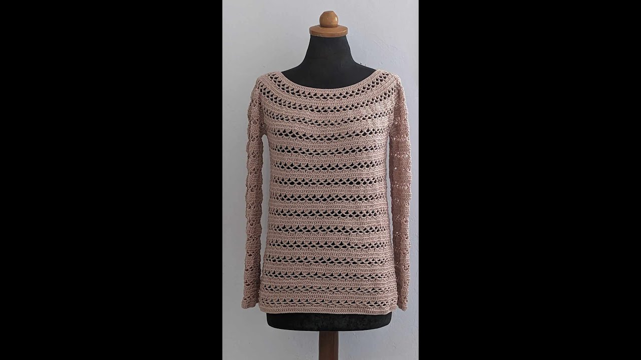 Crochet Sweater -  CHRISTINA - easy