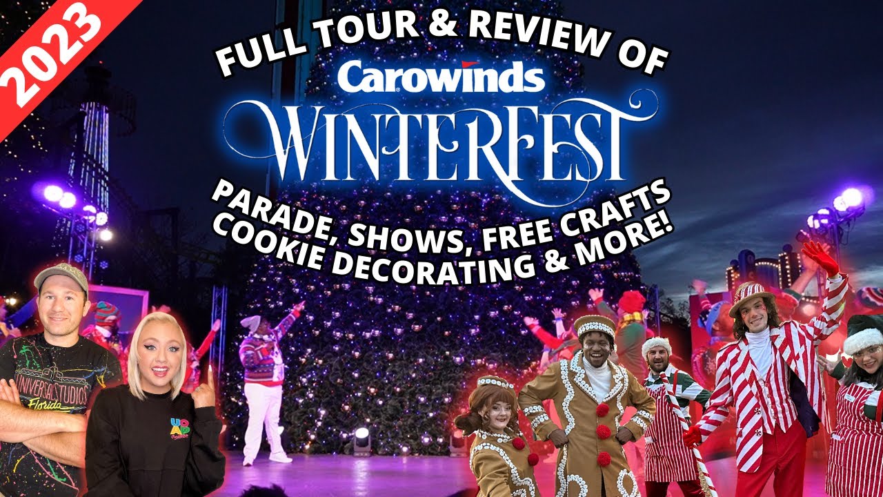 Carowinds Winterfest 2023: FULL Tour & Review | FULL Parade, NEW Shows, Cookie Decorating & More