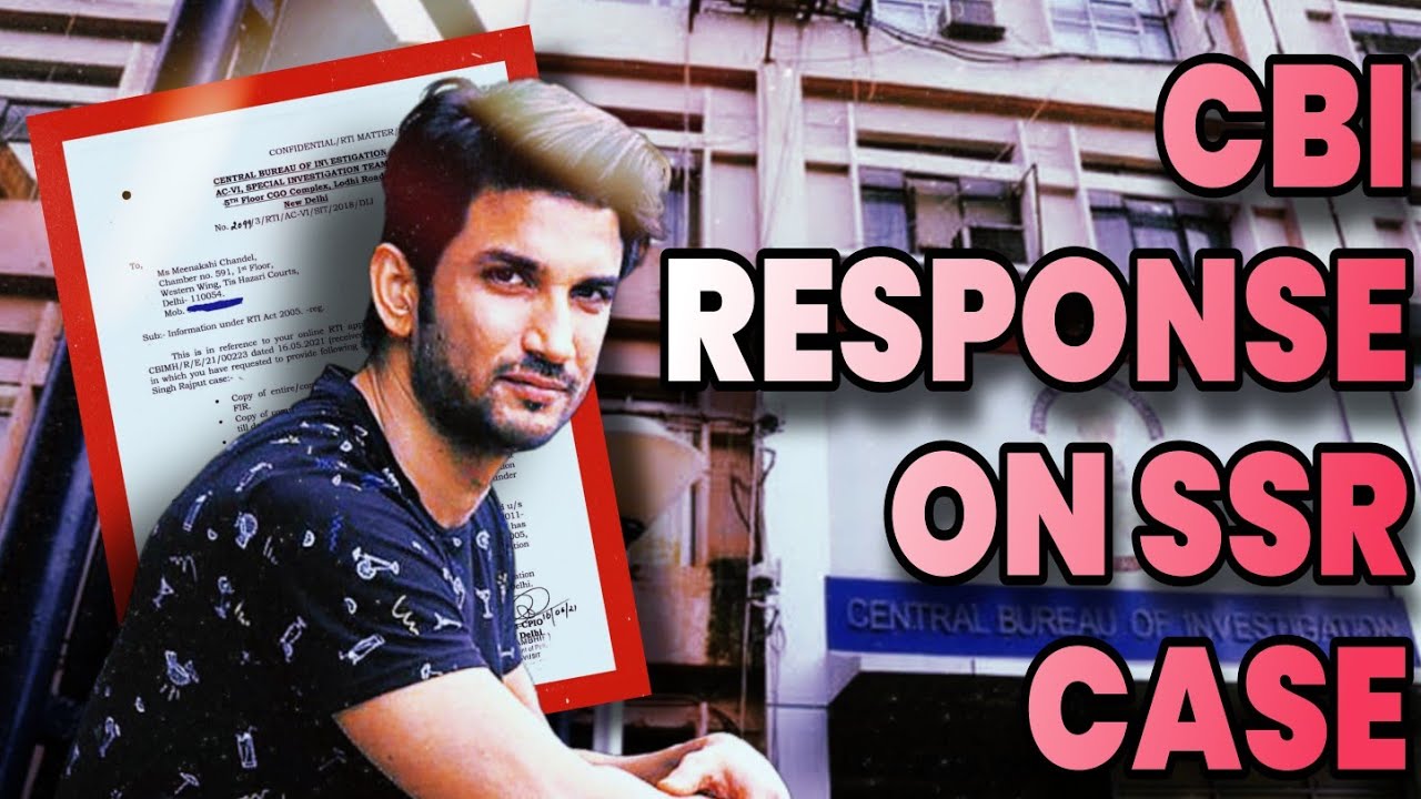 CBI response in Sushant Singh Rajput Case on RTI filed by Ganesh Hiwarkar | Why Sushant Lahar needed