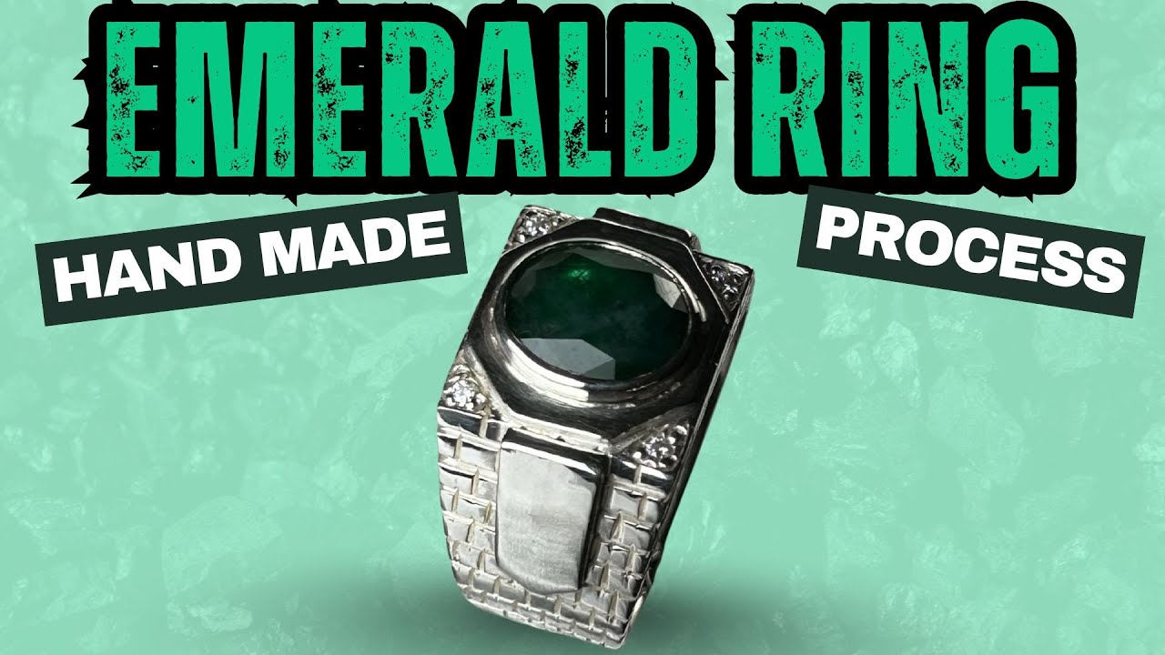 Hand Engraved Emerald Ring | Luxury Artisan Jewelry by Zafa Jewels